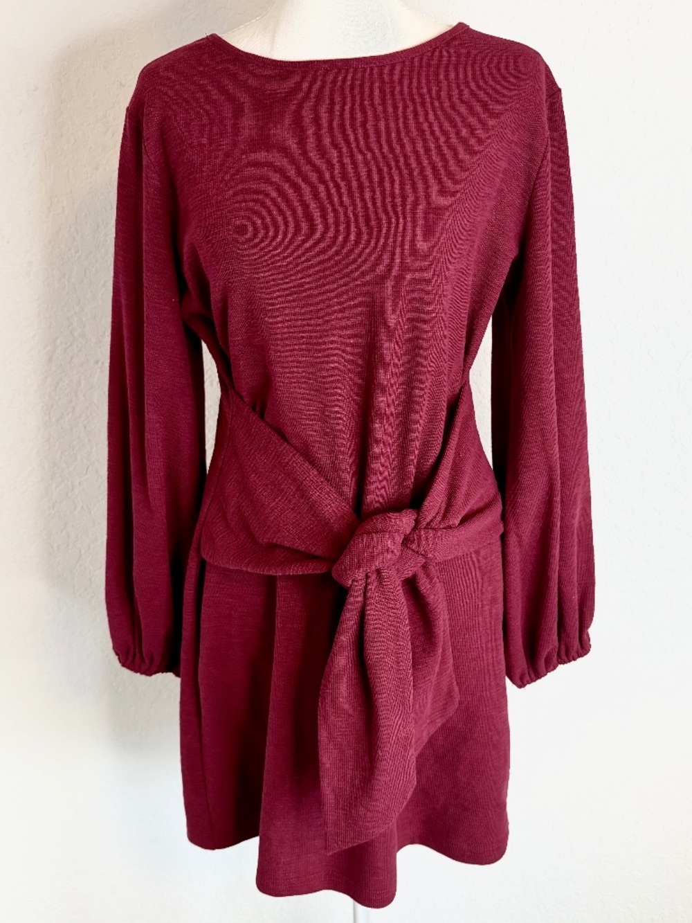 R. Vivimos Long Sleeve Knitted Mini Dress, NWT Size L 12/14